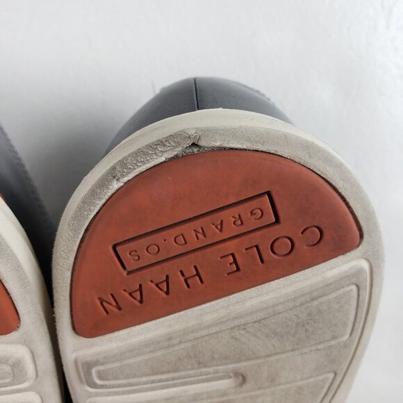 Cole Haan Lunargrand Oxford Mens 11 Gray Leather Wool Wingtip Lace Up Dress Shoe - Picture 10 of 12